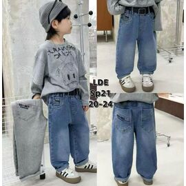 Фотография Джинсы детские на мальчика SP21 blue р.4-8 "Фунтик" недорого оптом от прямого поставщика