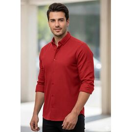 Фотография Рубашка мужская 7186 red р.S-2XL "ROLADA" недорого оптом от прямого поставщика