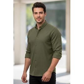 Фотография Рубашка мужская 7188 khaki р.S-2XL "ROLADA" недорого оптом от прямого поставщика
