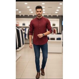 Фотография Рубашка мужская 7192 wine р.S-2XL "ROLADA" недорого оптом от прямого поставщика