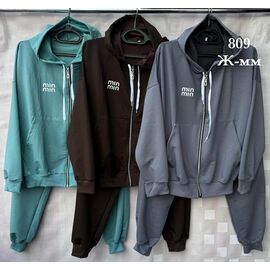 Фотография Костюм спортивный женский тёплый S2564 grey р.44-52 "Shon" недорого оптом от прямого поставщика