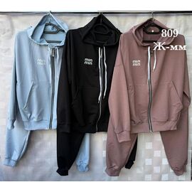 Фотография Костюм спортивный женский тёплый S2567 nude р.44-52 "Shon" недорого оптом от прямого поставщика