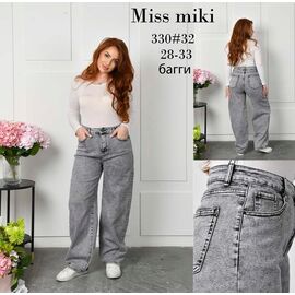 Фотография Джинсы женские 330 grey р.28-33 "Basanjiu" недорого оптом от прямого поставщика