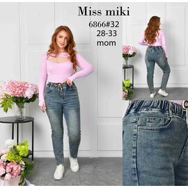 Фотография Джинсы женские 6866 blue р.28-33 "Basanjiu" недорого оптом от прямого поставщика