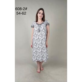 Нічня жіноча 608-2 grey р.54-62 "Fili Wear" недорого оптом від прямого постачальника