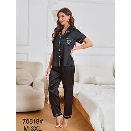 Фотография Пижама лёгкая женская 70518 black р.50-58 "Fili Wear" недорого оптом от прямого поставщика