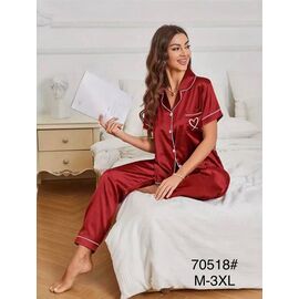 Фотография Пижама лёгкая женская 70518 red р.50-58 "Fili Wear" недорого оптом от прямого поставщика