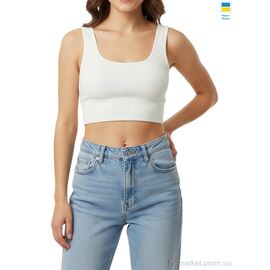 Фотография Топ женский Лето 20 молочний (2 шт. р.сетка S-XL) "Margo" недорого оптом от прямого поставщика