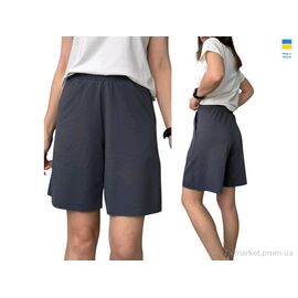 Фотография Шорты женские Лето 1239 графіт (4 шт. р.сетка S-XL) "Sport style" недорого оптом от прямого поставщика