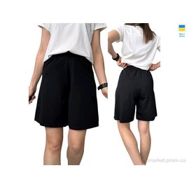 Фотография Шорты женские Лето 1239 чорний (4 шт. р.сетка S-XL) "Sport style" недорого оптом от прямого поставщика