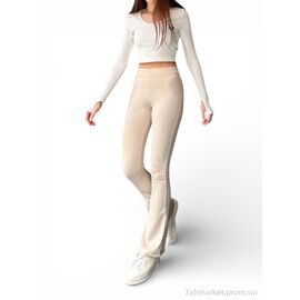 Фотография Лосинсы женские Весна/осень 608  св.бежевий (5 шт. р.сетка S-2XL) "Sport style" недорого оптом от прямого поставщика