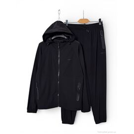 Фотография Спортивный костюм мужской Весна/осень A157-1 black (5 шт. р.сетка 2XL-6XL) "OKMEL" недорого оптом от прямого поставщика