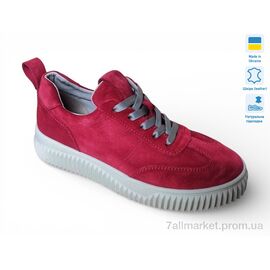 Фотография Кроссовки женские модные Весна/осень Paradize V-CR-1283 червоний замш (6 пар р.36-41) "Prime-Opt" недорого оптом от прямого поставщика