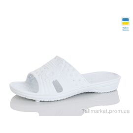 Шльопанці жіночі полегшені Літо N58 білий (8 пар р.36-41) "Lot Shoes" недорого оптом від прямого постачальника