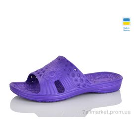 Фотография Шлепки женские облегченные Лето N85 фіолет (8 пар р.36-41) "Lot Shoes" недорого оптом от прямого поставщика