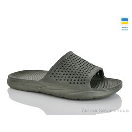 Фотография Шлепки мужские пляжные Лето N409 хакі (8 пар р.40-46) "Lot Shoes" недорого оптом от прямого поставщика