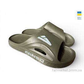 Фотография Шлепки мужские пляжные Лето 508-017 хакі (8 пар р.41-45) "Rai shoes" недорого оптом от прямого поставщика