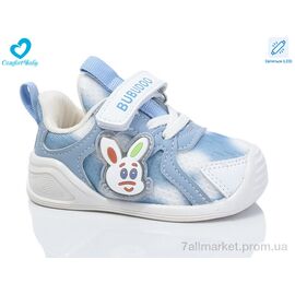 Кросівки дитячі модні Весна/осінь 802-1 блакитний (12-14 см) (7 пар р.16-20) "Comfort-baby" недорого оптом від прямого постачальника