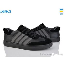 Фотография Кроссовки мужские модные Весна/осень B&R510-1  чорний (8 пар р.40-45) "Lvovbaza" недорого оптом от прямого поставщика