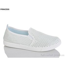 Фотография Слипоны женские тканевые Лето 55-14 (8 пар р.39-43) "Princess" недорого оптом от прямого поставщика