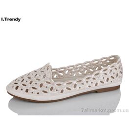 Фотография Балетки женские удобные Лето D3590-103-3 (8 пар р.36-41) "Trendy" недорого оптом от прямого поставщика
