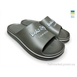 Фотография Шлепки мужские пляжные Лето 520-017 хакі (8 пар р.40-45) "Rai shoes" недорого оптом от прямого поставщика