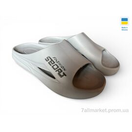 Фотография Шлепки мужские пляжные Лето 530-018 сірий (8 пар р.41-45) "Rai shoes" недорого оптом от прямого поставщика