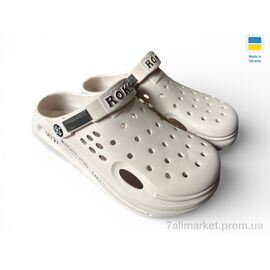 Фотография Кроксы женские летние Лето 517-012 пудра (8 пар р.37-41) "Rai shoes" недорого оптом от прямого поставщика