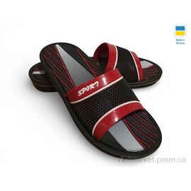 Фотография Шлепки мужские пляжные Лето M3 червоний (8 пар р.41-45) "Rai shoes" недорого оптом от прямого поставщика