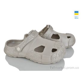 Фотография Кроксы женские летние Лето Сабо12 бежевий (12 пар р.37-41) "Rai shoes" недорого оптом от прямого поставщика