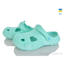 Фотография Кроксы женские летние Лето Сабо12 м'ята (12 пар р.37-41) "Rai shoes" недорого оптом от прямого поставщика