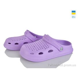 Фотография Кроксы женские летние Лето Сабо08 бузок (6 пар р.36-41) "Rai shoes" недорого оптом от прямого поставщика