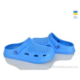 Фотография Кроксы женские летние Лето Сабо08 синій (6 пар р.36-41) "Rai shoes" недорого оптом от прямого поставщика