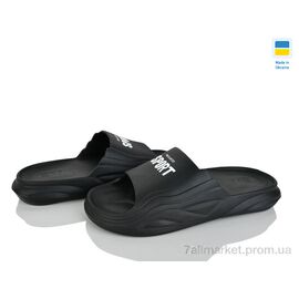 Фотография Шлепки мужские пляжные Лето П38 чорний (8 пар р.40-46) "Rai shoes" недорого оптом от прямого поставщика