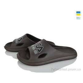 Фотография Шлепки мужские пляжные Лето С79 коричневий (6 пар р.41-45) "Rai shoes" недорого оптом от прямого поставщика