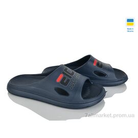 Фотография Шлепки детские летние Лето С80 синій (6 пар р.36-41) "Rai shoes" недорого оптом от прямого поставщика