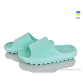 Фотография Шлепки женские облегченные Лето ПЖ44 м'ята (4 пар р.37-40) "Rai shoes" недорого оптом от прямого поставщика