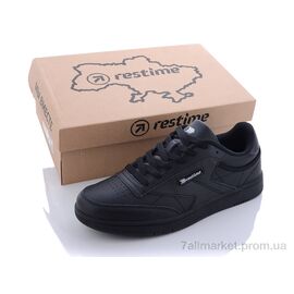 Фотография Кроссовки мужские модные Весна/осень PMB26827 black (8 пар р.41-45) "Restime" недорого оптом от прямого поставщика