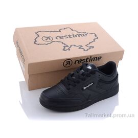 Фотография Кроссовки женские модные Весна/осень PWB23827 black (8 пар р.36-41) "Restime" недорого оптом от прямого поставщика