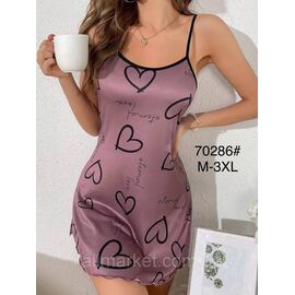 Фотография Ночная рубашка женская размеры M-3XL"FLOWER" купить недорого от прямого поставщика