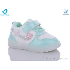 Фотография Кроссовки детские модные Весна/осень 875 зелен (6 пар р.21-25) "Comfort-baby" недорого оптом от прямого поставщика