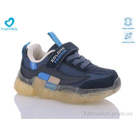 Фотография Кроссовки детские модные Весна/осень 19970-1 синій (26-30) (7 пар р.26-30) "Comfort-baby" недорого оптом от прямого поставщика