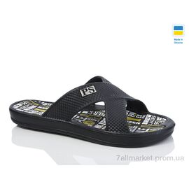 Фотография Шлепки мужские пляжные Лето N227 чорний (8 пар р.41-46) "Lot Shoes" недорого оптом от прямого поставщика