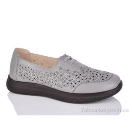 Туфлі жіночі стильні Літо K9 grey (8 пар р.41-43) "Alimama-Girnaive" недорого оптом від прямого постачальника