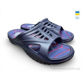 Фотография Шлепки мужские пляжные Лето 126 синій (8 пар р.41-46) "Rai shoes" недорого оптом от прямого поставщика