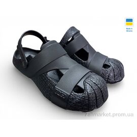 Фотография Кроксы мужские легкие Лето 528 чорний (8 пар р.41-46) "Rai shoes" недорого оптом от прямого поставщика