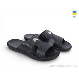 Фотография Шлепки мужские пляжные Лето 137 чорний (8 пар р.41-46) "Rai shoes" недорого оптом от прямого поставщика