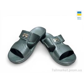 Фотография Шлепки мужские пляжные Лето 137 хакі (8 пар р.41-46) "Rai shoes" недорого оптом от прямого поставщика