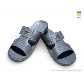 Фотография Шлепки мужские пляжные Лето 137 сірий (8 пар р.41-46) "Rai shoes" недорого оптом от прямого поставщика