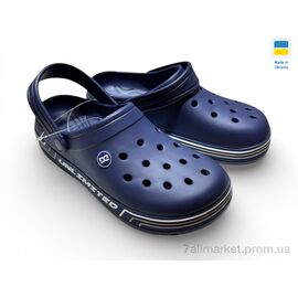 Фотография Кроксы детские летние Лето 602 синій (8 пар р.36-41) "Rai shoes" недорого оптом от прямого поставщика